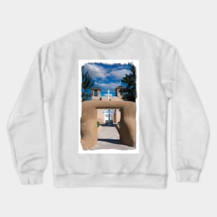 San Francisco de Asis Historic  Church by Debra Martz Crewneck Sweatshirt